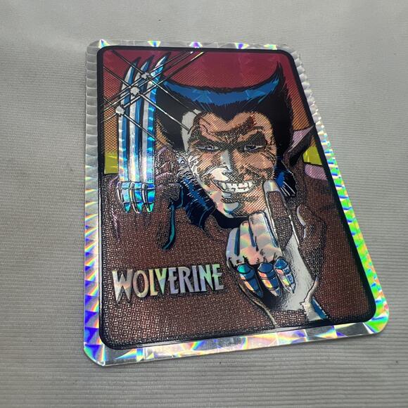 Wolverine X-Men 1992 Marvel Vending Machine Prism Sticker Kodak Wolverine Rare - Picture 2 of 4